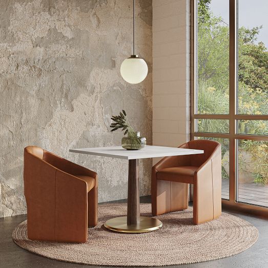 Claire Restaurant Square Dining Table - Quartz by West Elm
