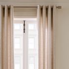 European Flax Linen Light-Filtering Grommet Curtain