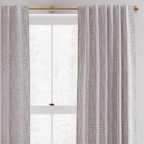 Cotton Canvas Bomu Blackout Curtain (Set of 2) | West Elm