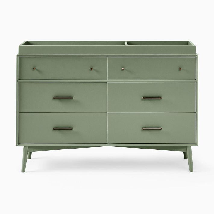 green emerald velvet dress Delta Children Saint 4 Drawer Dresser With Changing Top – Bambi Baby main image 1