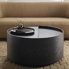 Volume Round Storage Drum Coffee Table (36")