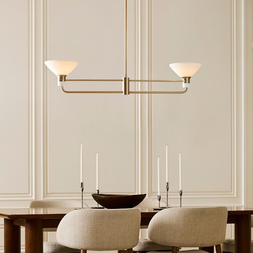 Juliette Linear 2-Light Chandelier (44") by West Elm