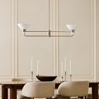 Juliette Linear 2-Light Chandelier (44")