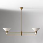 Juliette Linear 2-Light Chandelier (44")