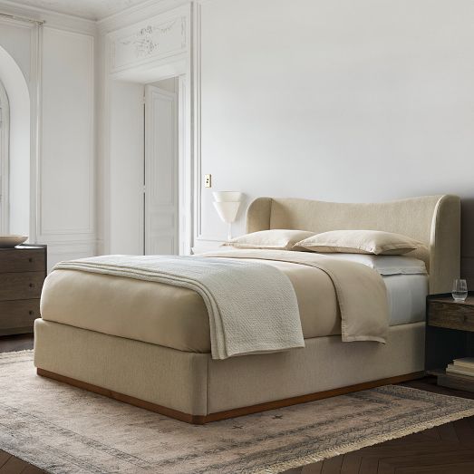 Kaufman Wood Plinth Shelter Bed by West Elm