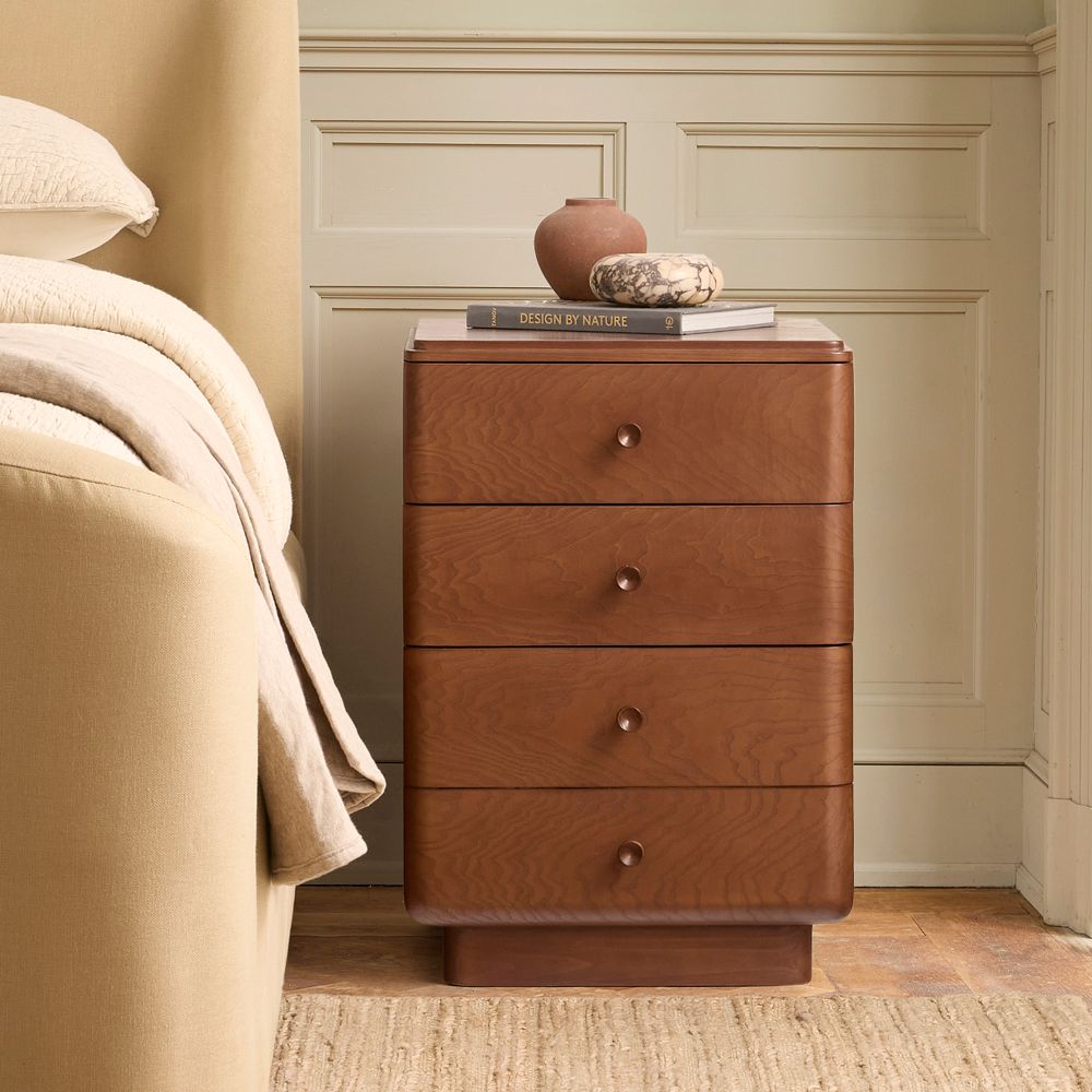 Pierce & Ward Burl Wood Nightstand (18") by West Elm