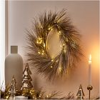 Light-Up Pine Needle Wreath
