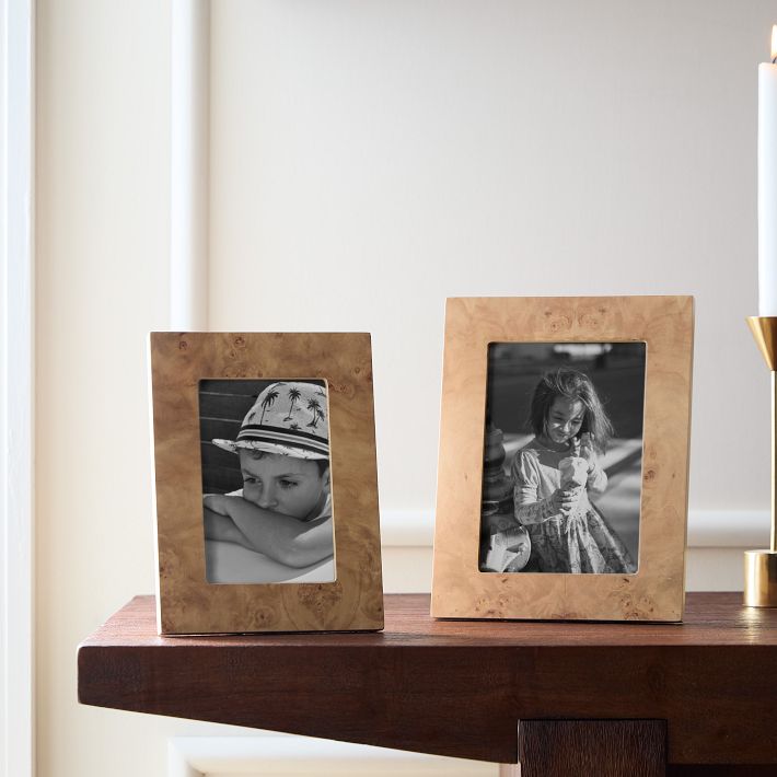 Burled Wood Tabletop Frames | West Elm