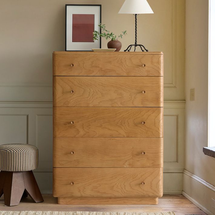 Pierce & Ward Burl Wood 5-Drawer Dresser | West Elm Pierce & Ward Burl Wood 5-Drawer Dresser | West Elm