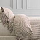 Pierce &amp; Ward Cotton Linen Stripe Duvet Cover &amp; Shams