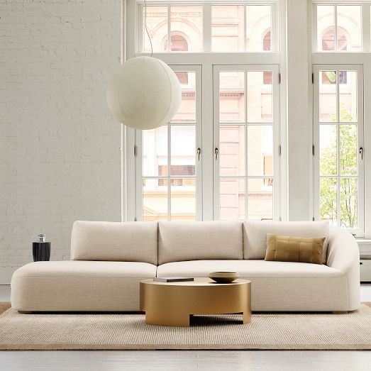 Aviana 2-Piece Bumper Sofa (123") by West Elm