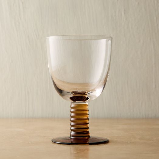 Grooved Stem All-Purpose Wine Glasses by West Elm