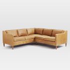 Hamilton Leather 3-Piece L-Shaped Sectional (88"&ndash;98")