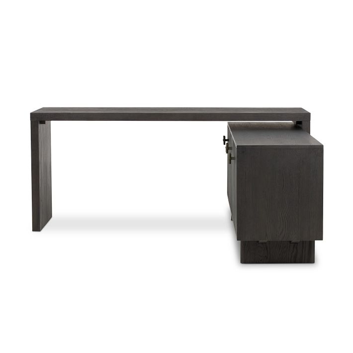 Garfield Leather L-Shaped Desk 78