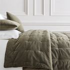 Classic Cotton Velvet Tack Stitch Quilt &amp; Shams