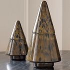 Lidded Glass Filled Tree Candle