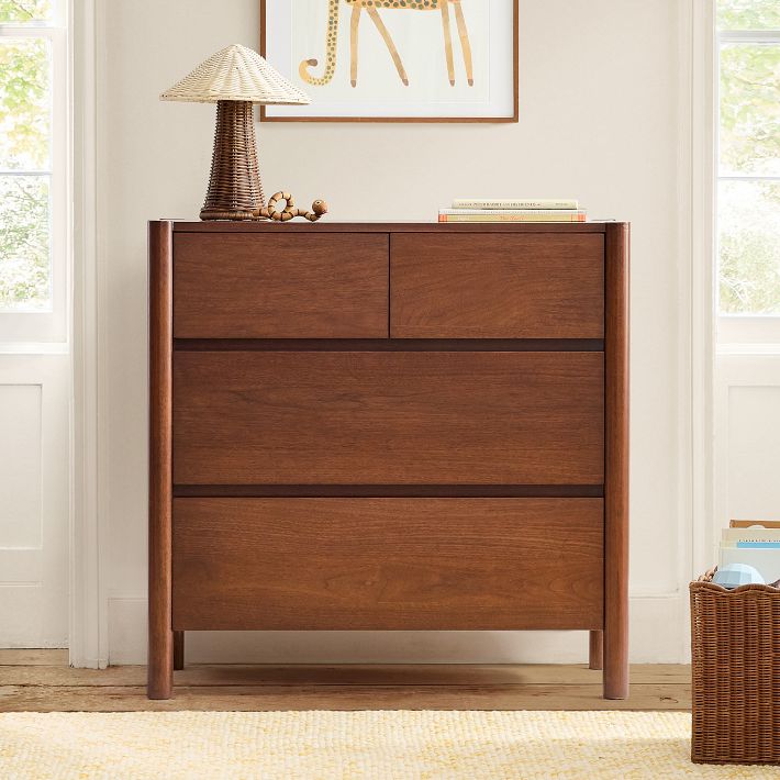 Kids Leo 4-Drawer Narrow Dresser 36