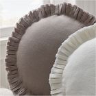 Box Pleat Round Pillow