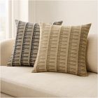 Broken Silk Wide Stripe Pillow Cover