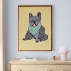 Woven Puppy Framed Wall Art