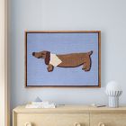 Woven Puppy Framed Wall Art