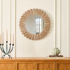 Pierce &amp; Ward Faceted Round Wall Mirror