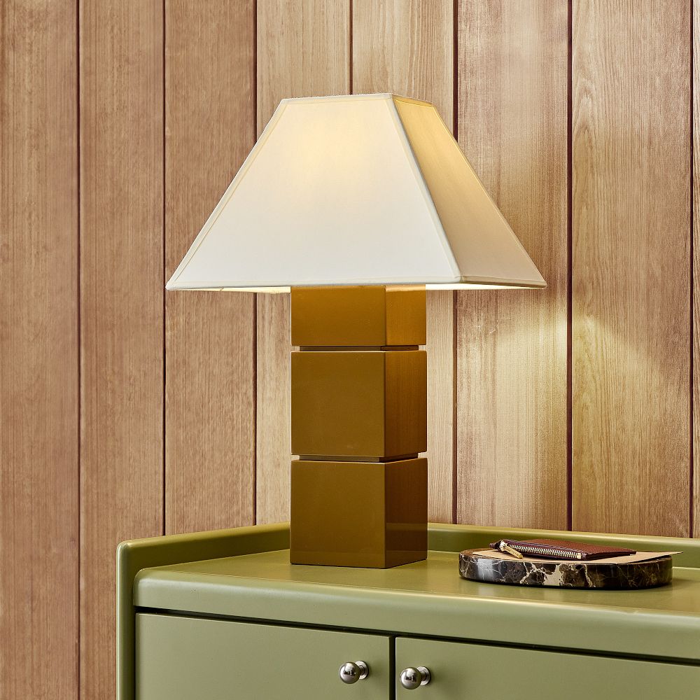 Emma Chamberlain Tiered Lacquer Table Lamp (18") by West Elm
