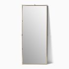 Pierce &amp; Ward Brass Floor Mirror