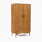 Open Box: Mid-Century Armoire (38") - Acorn