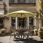 9' Round Outdoor Patio Umbrella - Rustproof Aluminum Tilt Frame