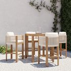 Portside Bar Table (35") &amp; Porto Bar Stools Set