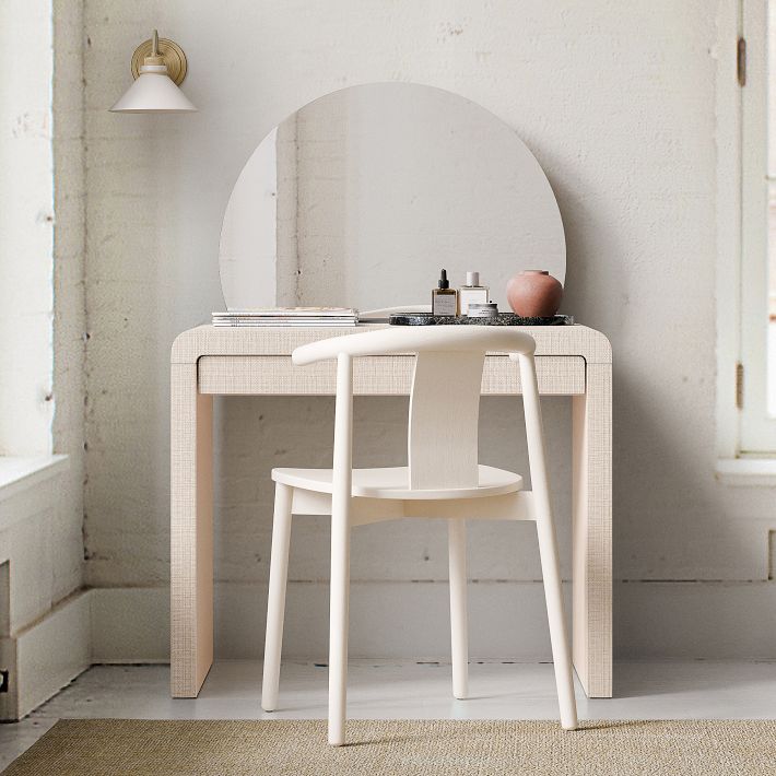 Solstice Painted Raffia Vanity (36