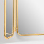 Trifold Metal Wall Mirror