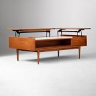 Mid-Century Marble Pop-Up Coffee Table (48"&ndash;60")