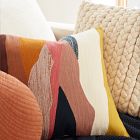 Crewel Landscape Pillow Cover