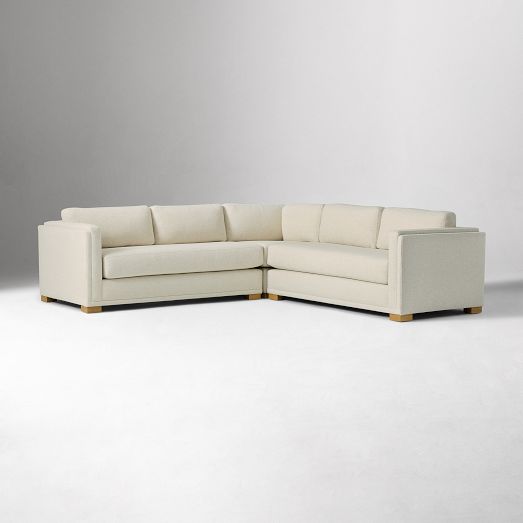 Nassau Thin Arm 3-Piece L-Shaped Sectional (113") by West Elm