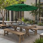 Premium 9' Round Outdoor Patio Umbrella - Rustproof Aluminum Tilt Frame
