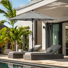 7.5' Round Outdoor Patio Umbrella - Rustproof Aluminum Tilt Frame