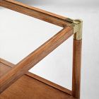 Arnet Solid Wood and Glass Coffee Table (40")