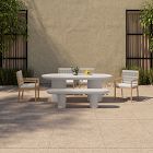 Contemporary Indoor/Outdoor Concrete Dining Table (83")