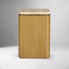 Adhara Square Travertine Side Table (14')