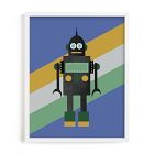 Retro Robot Framed Wall Art by Minted for West Elm Kids
