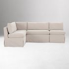 Vianna Slipcover Dining Banquette L-Shape (96"&ndash;140")