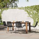 Playa Outdoor Extendable Dining Table (67.5"&ndash;90") &amp; Slope Dining Chairs Set