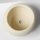 Rounded Ceramic Fluted Tabletop Planters