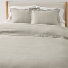 Open Box: European Flax Linen Merrow Edge Duvet Cover &amp; Shams