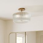 Citrine Glass Flush Mount (14")