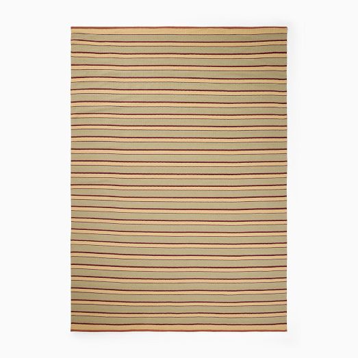 Colbie Stripe Flatweave Wool Rug by West Elm