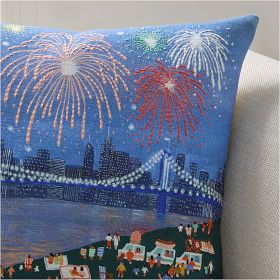 Nicole Cicak Fireworks Pillow Cover | West Elm