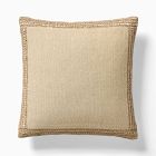 Crocheted Jute Border Pillow Cover